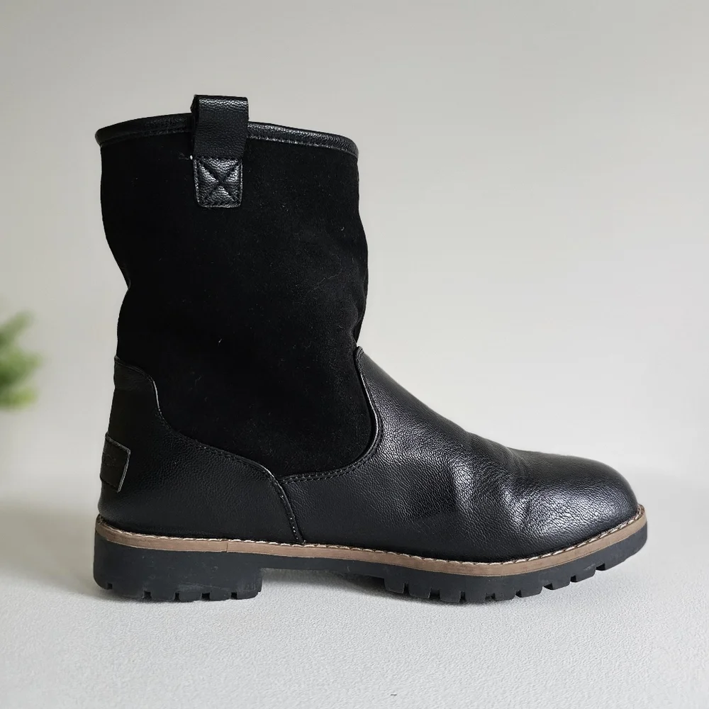 Nautica Bosun 3 Women's Mid-Shaft Black Comfy Chic Boots Size 9